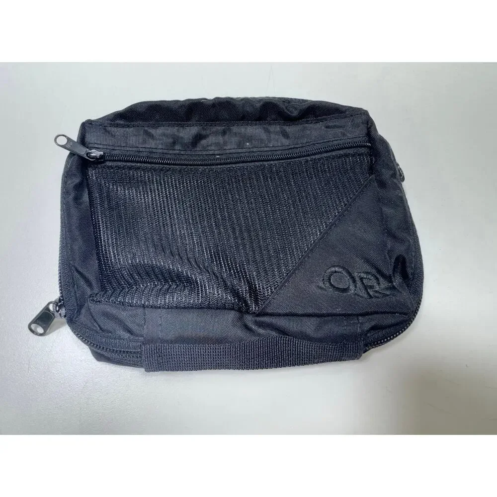 Outdoor Research Zippered Small Black Mesh Toiletry Bag 8X6 Travel